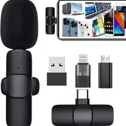 Blitzbot Vlog Short Video Plug and Play Collar Mic iPhone & Type C Supported Camera Microphone-36