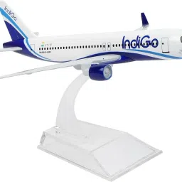 Indigo Airlines Die Cast Metal Air Plane Aeroplane Model Decorative Showpiece-16 cm-27
