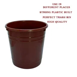 Kuber Industries Brown Set Of 3 Portable Garbage Basket Bins 5 L Each image 5