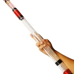 Flute C Natural Acrylic 19 inch Bansuri For Beginners, With Carry Bag Fiber Glass Flute-45