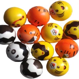012 PCS Cartoon Smiley Ball OR Soft Stress Relief Ball OR Smiley Squeeze Ball- 7 cm-44