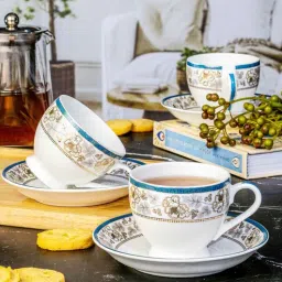 sonaki Bone China Tea/Coffee Cup Saucer Set of 12pcs-picture-25