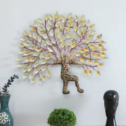 toughcrafts Iron Golden Tree Wall Metal Art-picture-31