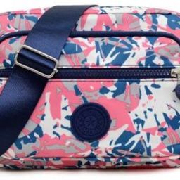 Blue, Pink Women Shoulder Bag Crossbody Purse for Women, Nylon Waterproof Shoulder Purse, Messenger-image-96