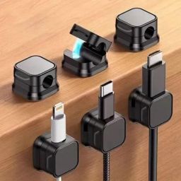 MAK (Pack of 6) Magnetic Cable Organizer Clips – Self-Adhesive Wire Management Cable Protector-image-26