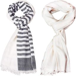 Self Design Pure Cotton Men Multicolor Stole-image-98