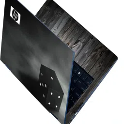 dzazner Full Body Laptop Skin Sticker For 14 to 15.6 inch Laptop - Hp Black Dice Self Adhesive Stretched Vinyl Laptop Decal 15.6-image-13