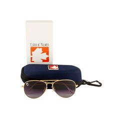 Clark N Palmer Unisex Aviator Sunglasses with Polarised and UV Protected Lens image 2