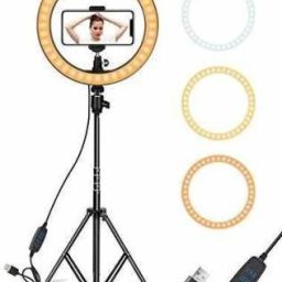 JAMMY ZONES Big Selfie Ring Light 10" with 7ft Tripod Stand for video,Reels Studio J18 Ring Flash-image-97