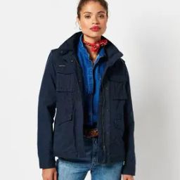 Embroidered Bikers Jacket with Flap Pockets-image-16