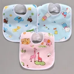 Baby Bibs Apron for Baby boy and Girl Assorted- Pack of 3-19