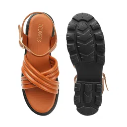 ICONICS Open Toe Flatform Heels image 2