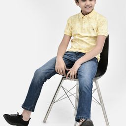 Crimsoune Club Boys Conversational Printed Cotton Slim Fit T-shirt-17