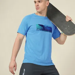 Technosport Graphic Printed Rapid Dry Technology Slim Fit Active T-shirt-image-12