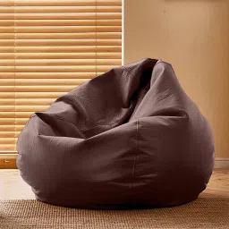 XXXL CloudBean Bean Bag Sofa , Brown Teardrop Bean Bag With Bean Filling-18