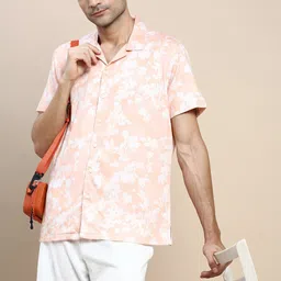 INVICTUS Club Floral Printed Slim Fit Cotton Casual Shirt-picture-45