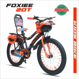 FOXIEE IBC Kids Bike Backrest Front Basket Full Chain Cover Safe & Stylish Ride 20 T (inch) Road Cycle-23