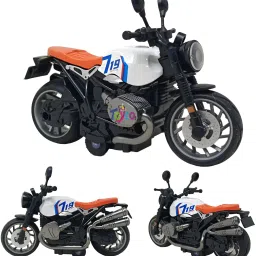 1:14 Scale Pull Back Diecast Alloy Royal Motorcycle Toy Bike Simulation Model-10