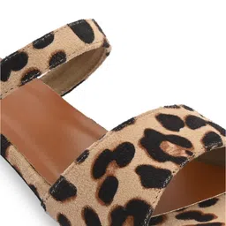 PANAHI Printed Open Toe Block Heels image 3