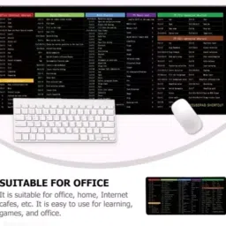 Vidhi Style Mouse Pad Excel Shortcut keyboard Mat and pad Mousepad image 3