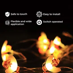 XERGY Off White 16 LED Honey Bee String Fairy String Lights image 4