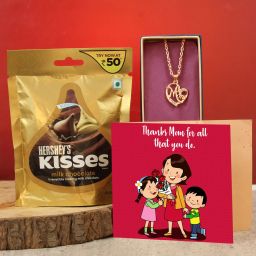 Mother Day Special Gift Hamper Chocolate Box with Mom Pendant and Card Assorted Gift Box-image-38