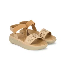 CLOG LONDON Open Toe Flatform Heels With Backstrap image 3