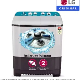 lg 6 kg with Roller Jet Pulsator Semi Automatic Top Load Grey image 2