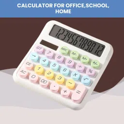 Desktop Calculator, 12-Digit Large LCD and Large Buttons for Office, Homes U484 Basic Calculator-image-76