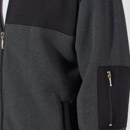 Maniac Mock Collar Loopnet Colorblocked Cotton Tailored Jacket image 4