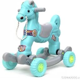 Kids Horse Rider Rocker Toys 1-3yrs birthday gift Ride on toy Bis certified toy Push & Ride Baby Horse with Wheels Tricycle-23
