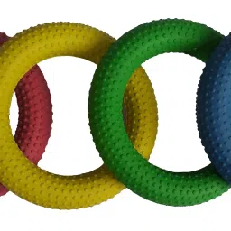 Tennikoit Ring for Adults, Kids & Families Set of 4 Rings Dotted Rubber Tennikoit Ring-image-106