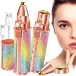 2 in 1 Electric Rechargeable Flawless-90Min | Multi-Grooming Trimmer for Eyebrow Hair Curler-17