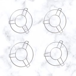 Stainless Steel Round Table Ring, Hot Pot Stand, Hot Pan/Vessel Holder - Small Classy Trivet-40