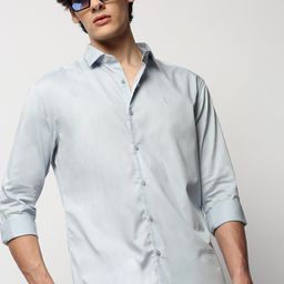 SHOWOFF Premium Slim Fit Cotton Twill Casual Shirt-image-92