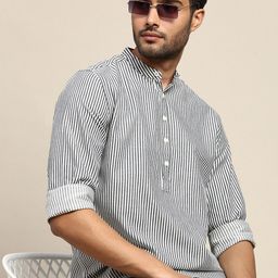 INVICTUS Sport Slim Fit Striped Cotton Casual Shirt-image-45