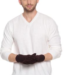 Solid Winter Men Gloves-image-44