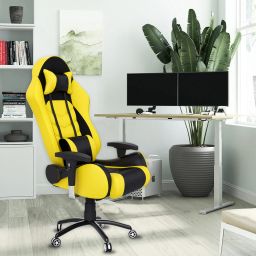 Gold Series Ergonomic Gaming Chair with Head & Lumbar Pillow Gaming Chair-12