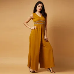 drape and dazzle Embellished Women Jumpsuit-picture-3
