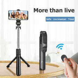 Headrick Bluetooth Extendable Wireless Remote Stand 3-in-1 Multifunctional Selfie Stick Tripod, Tripod Kit, Tripod Bracket image 4