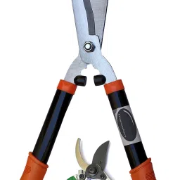 Orange 1pc Hedge Shear ( 54CM ) 1pc Pruners Scissor for Garden Tree cutter , flower cutter (Pack of 2) Bypass Pruner-image-15