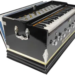 sg musical 7 Stopper, 39 Keys, Double Bellow Walnut 3.25 Octave Hand Pumped Harmonium image 2
