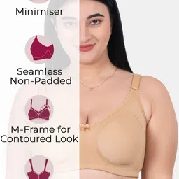 KOMLI Pack Of 3 Full Coverage Bra image 2