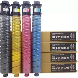 GPN PRINT MP C2503 Toner Cartridge For Compatible ricohh MP C2003,C2011,C2503,C2004,C2504 Black + Tri Color Combo Pack Ink Cartridge-21
