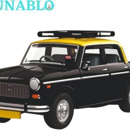 Queen 70 Taxi Mumbai Toy car Model Fiat Door openable, Pullback toy car-27