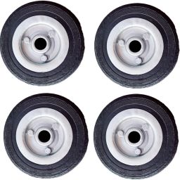 Heavy Wheels for Generators, Diesel Engine ,Trolley & cart ( Size - 7 inches ) Rubber Furniture Caster-8