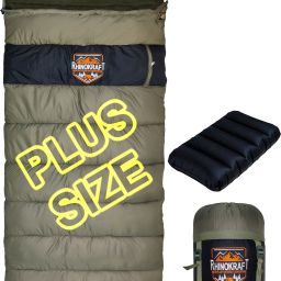 BHEEM Plus Size Olive Mummy Comfort+ Pillow Sleeping Bag-image-9