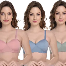 Pack of 3 Women Balconette Lightly Padded Bra-image-28