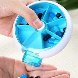 7 Round Portable Pill Box Medicine Storage Box Pill Box-image-38