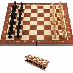 13"X13" Wooden Fold-able Chess Game | Storage For Wooden Chess Pawns (SS031) 3 cm Chess Board-picture-15